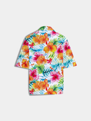 Men’s Tropical Print Short Sleeve Shirt (2)