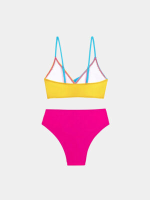 Women’s Criss Cross High Waist Bikini Set (2)