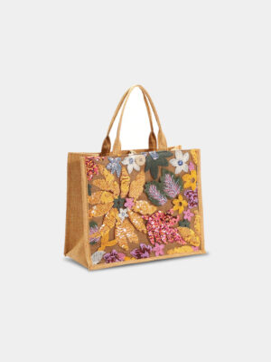Women’s Sequin Floral Tote Bag (2)