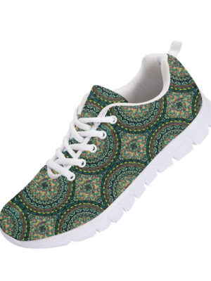Ornate Floral With Vintage Mandala Elements Running Shoes Sport Sneakers